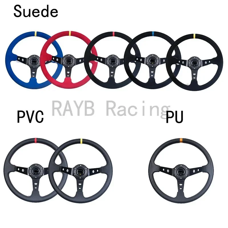 Volante deportivo Deep Corn Drifting 350 mm ante y PVC - imagen 2