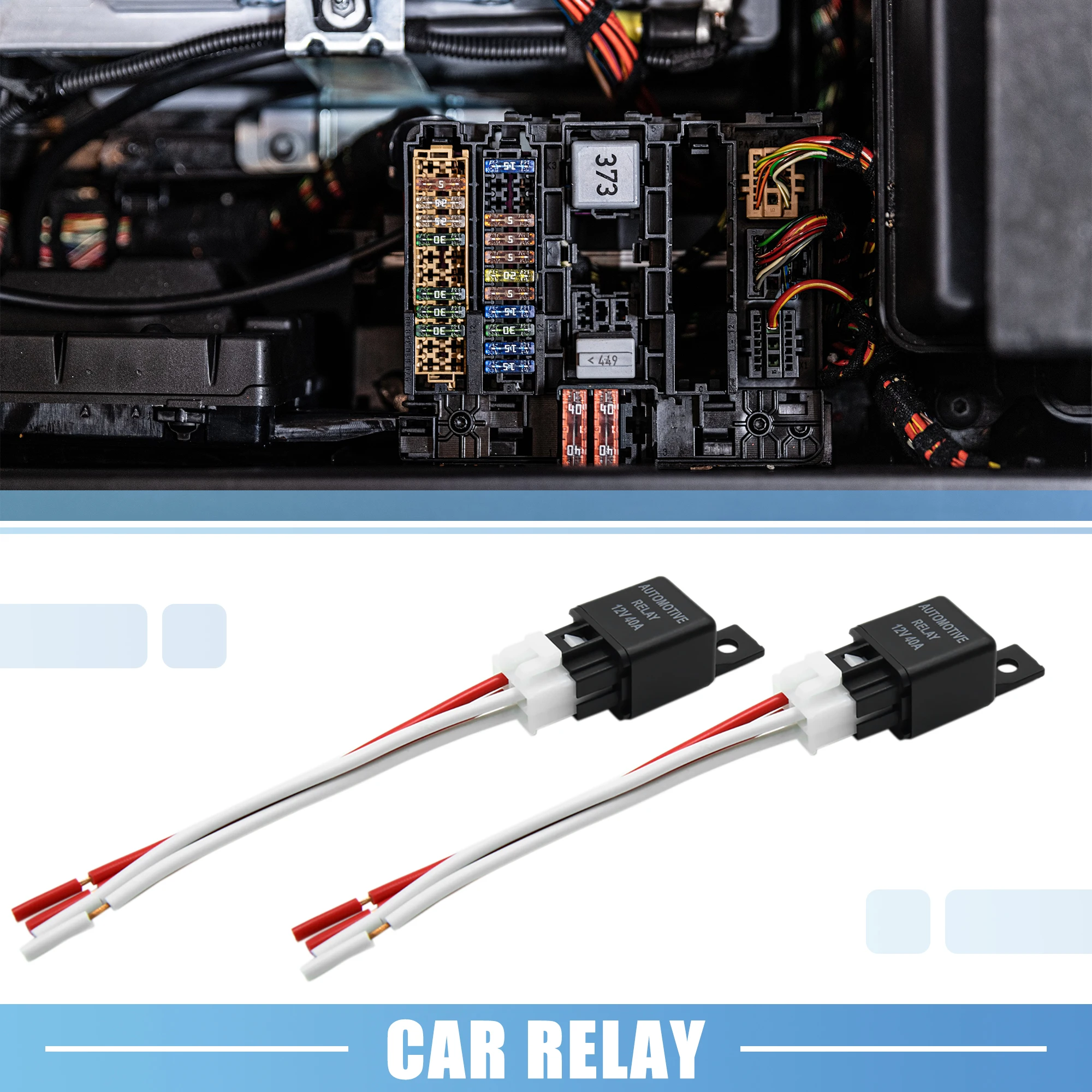 Relé Automotriz 4 Pines X Autohaux 12V 40A SPST para Vehículos