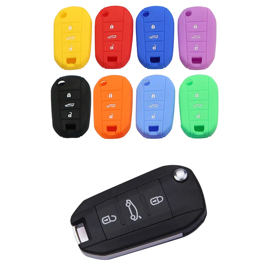 Funda de silicona para llave Peugeot 508, 3008 y Citroën C4