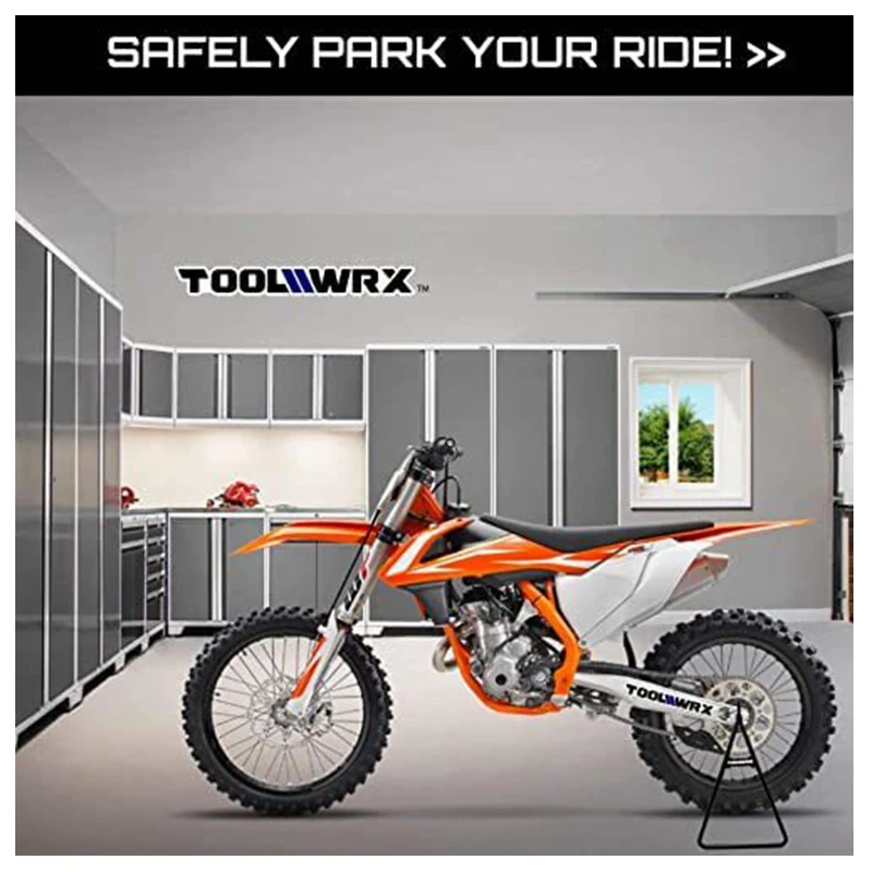 Caballete tipo triángulo universal para moto de cross, metálico - imagen 5