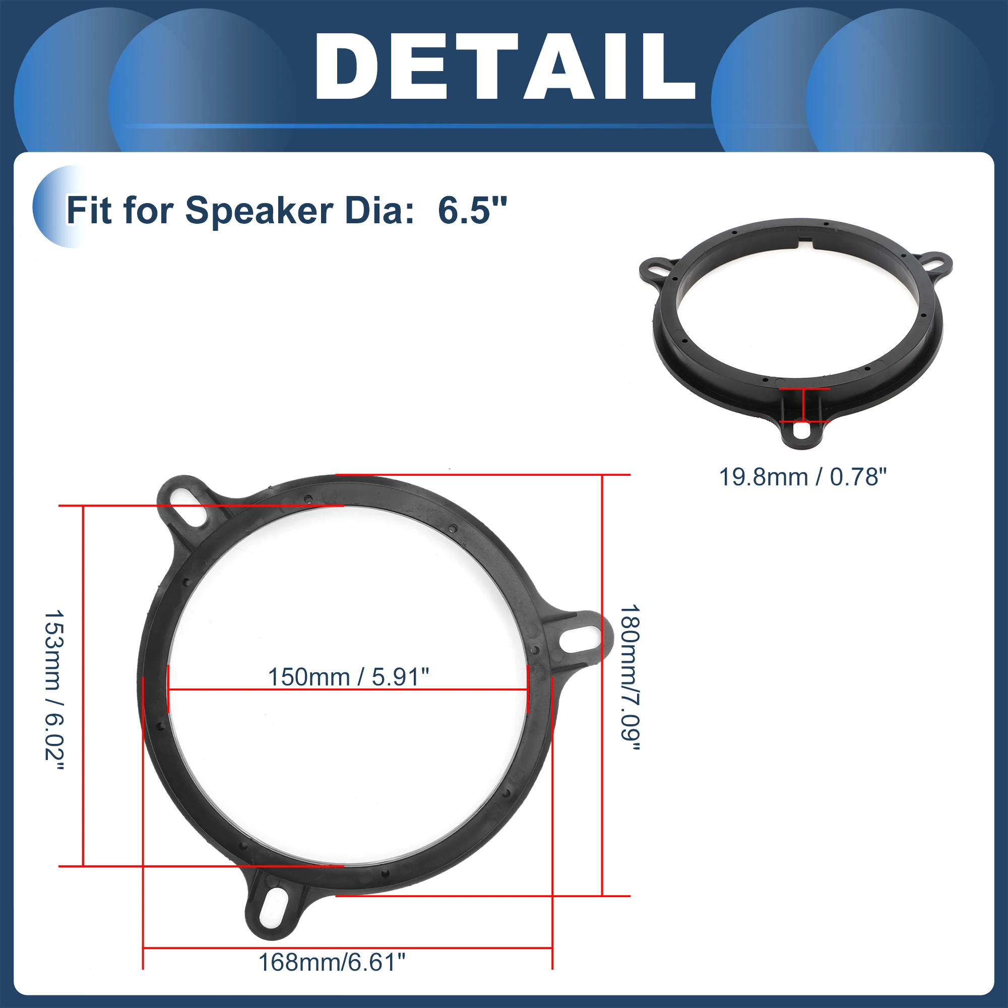 X Autohaux aro adaptador para tweeter – Nissan Micra K13/NV200 M20 - imagen 5