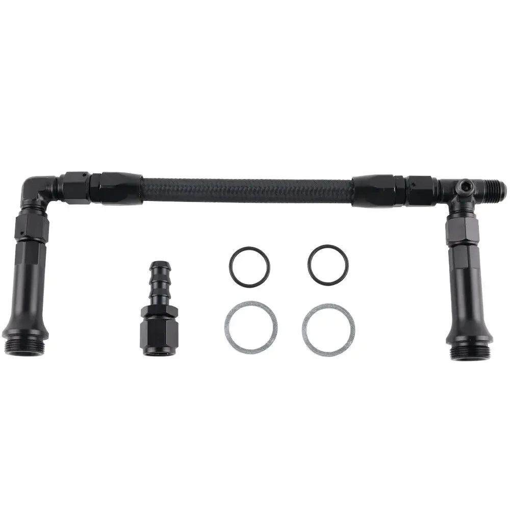 Carburador Holley 4150 doble bomba línea AN6 acero inoxidable trenzada - imagen 3