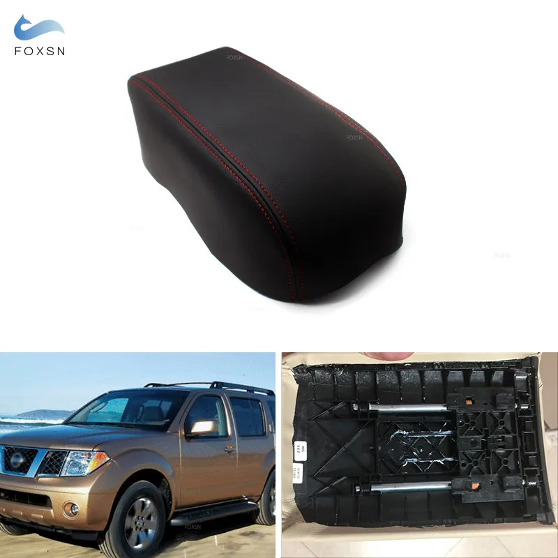 Tapa de reposabrazos central de cuero para Nissan Pathfinder 2001-2004 - imagen 2