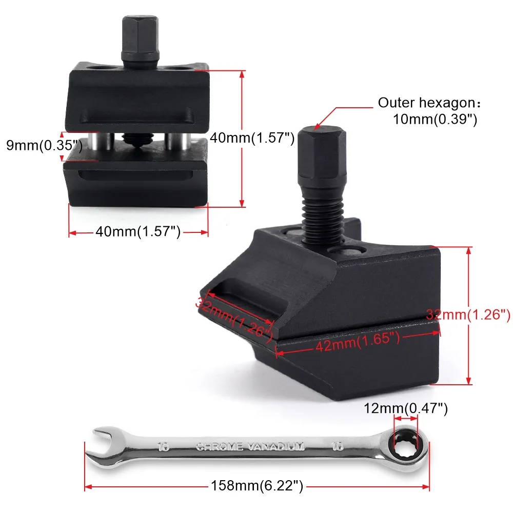Herramienta esparcidora de puntal de suspensión, buje dividido de suspensión de coche para Volkswagen Audi BMW Ford, etc., esparcidor de nudillos de dirección EM1072 - imagen 4