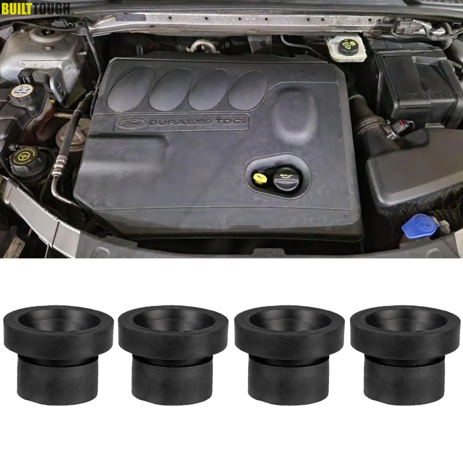 Gomas de fijación de la cubierta del motor Peugeot 407 2.0 HDi