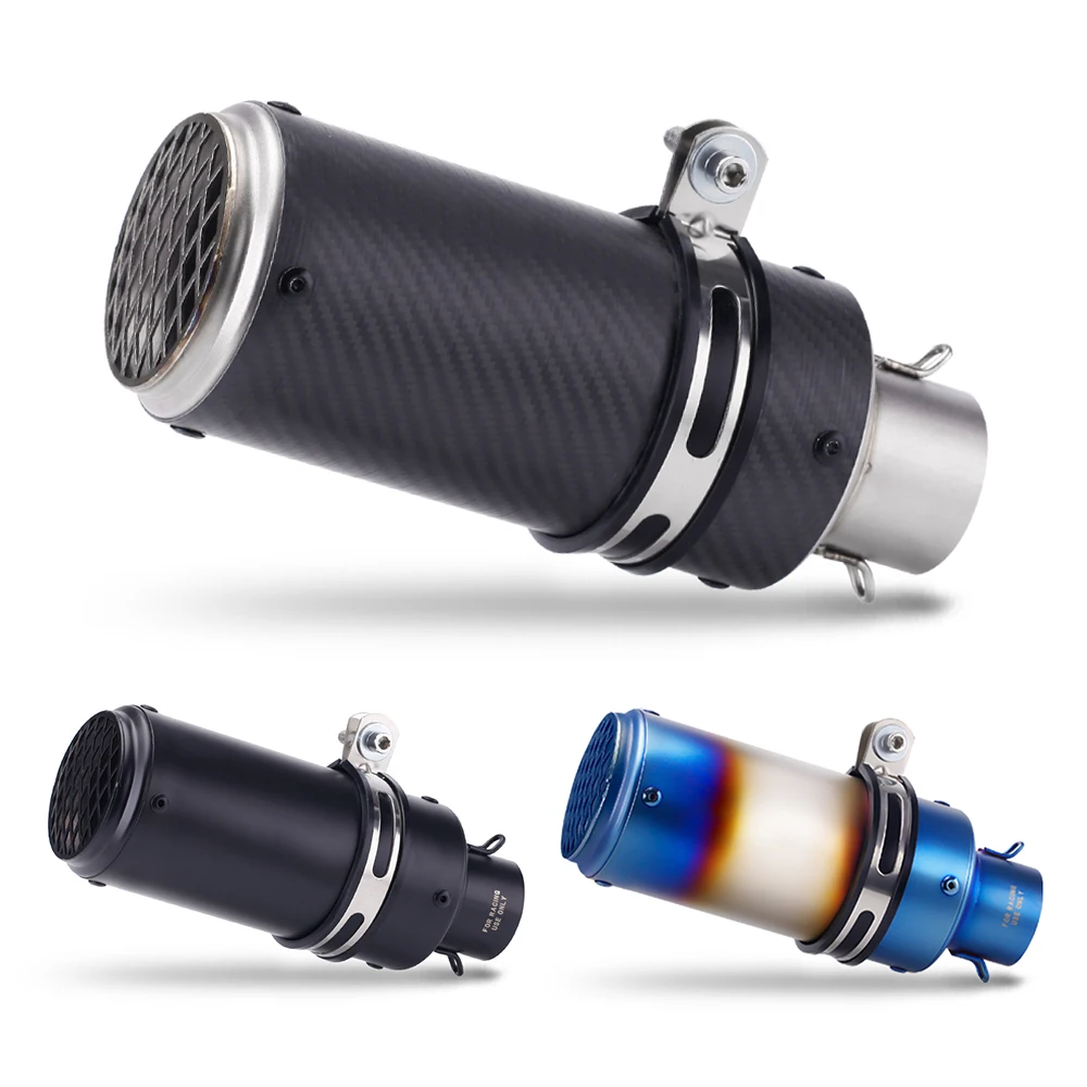 Silenciador de escape universal 51/60 mm para moto estilo GP - imagen 3