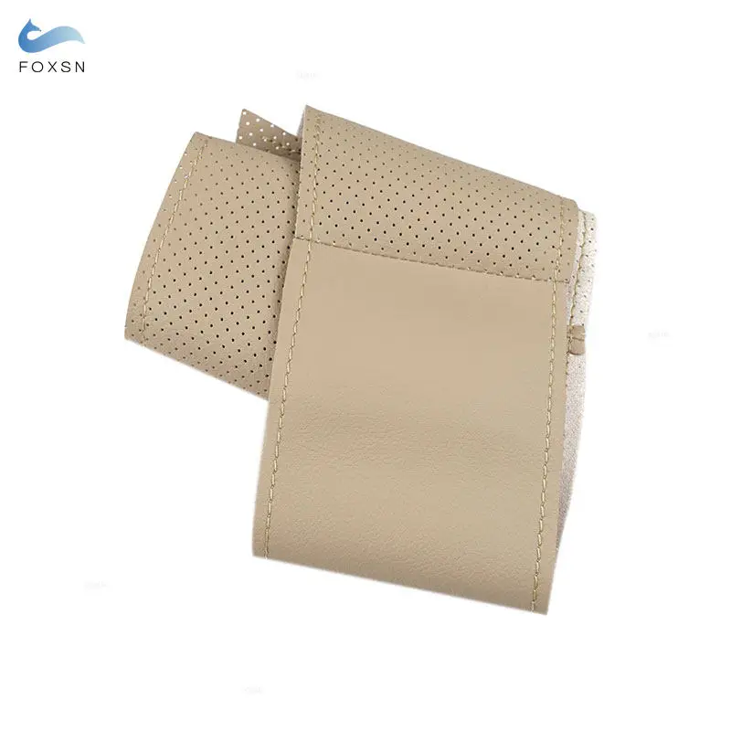 Embellecedor volante de cuero beige cosido a mano – Mercedes W221/C216 - imagen 2
