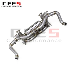 Escape catback deportivo CEES de acero inoxidable para Audi R8 V10 5.2