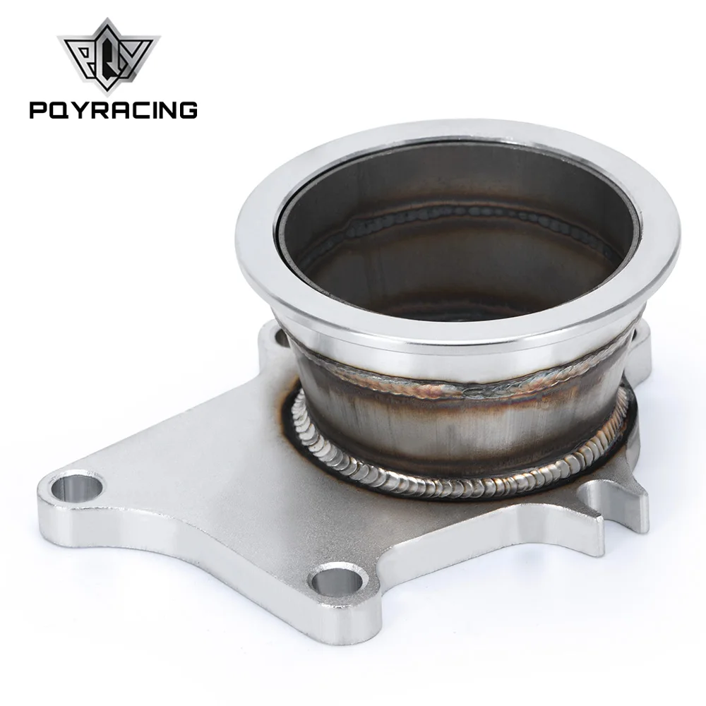 PQY Adaptador turbo T3/T4, 5 pernos a brida V-band de 3 pulgadas
