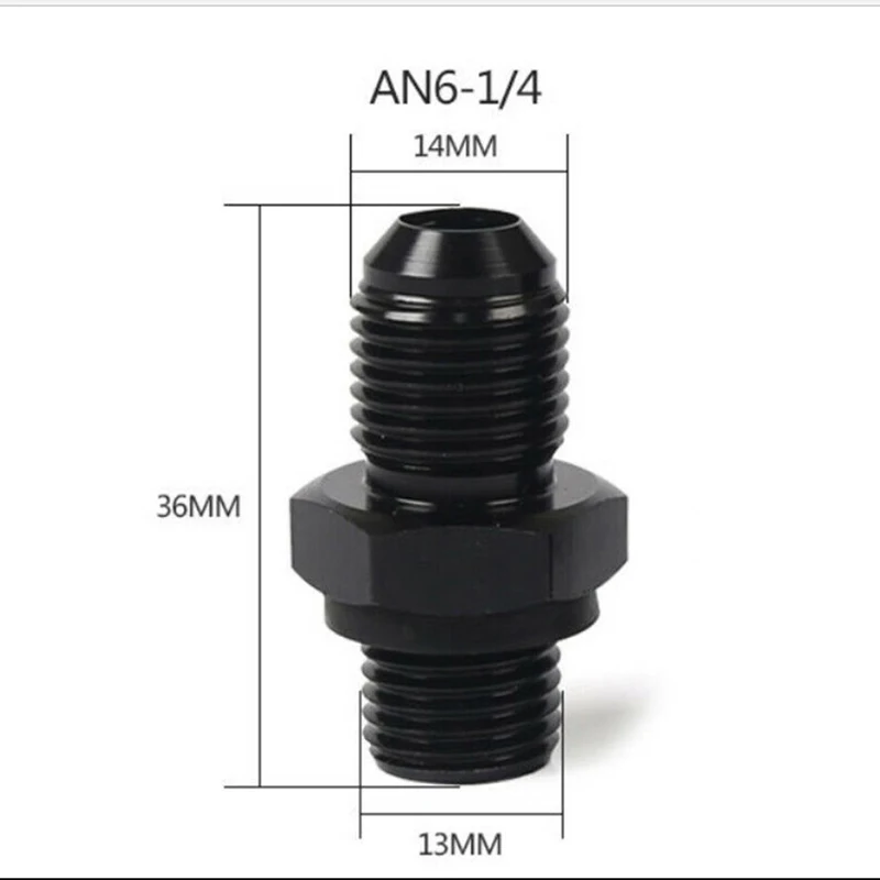Adaptador refrigeración de aceite AN6 a rosca NPS 1/4 - imagen 3
