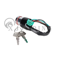 Interruptor llave contacto 6 cables moto custom naked trail