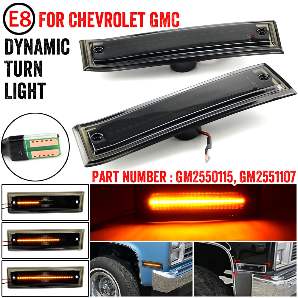 Luz LED intermitente lateral para Chevrolet Silverado GMC Suburban - imagen 5