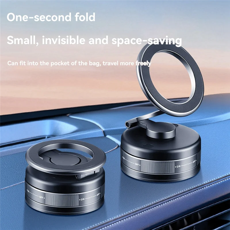 Soporte magnético para teléfono de coche con rotación 360° y antivibración - imagen 5