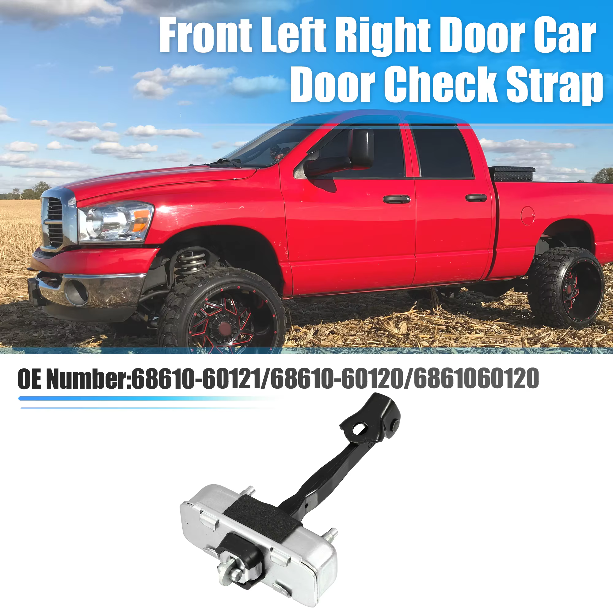 68610-60120 Limitador de puerta delantera Toyota 4Runner 2010-2016 - imagen 2