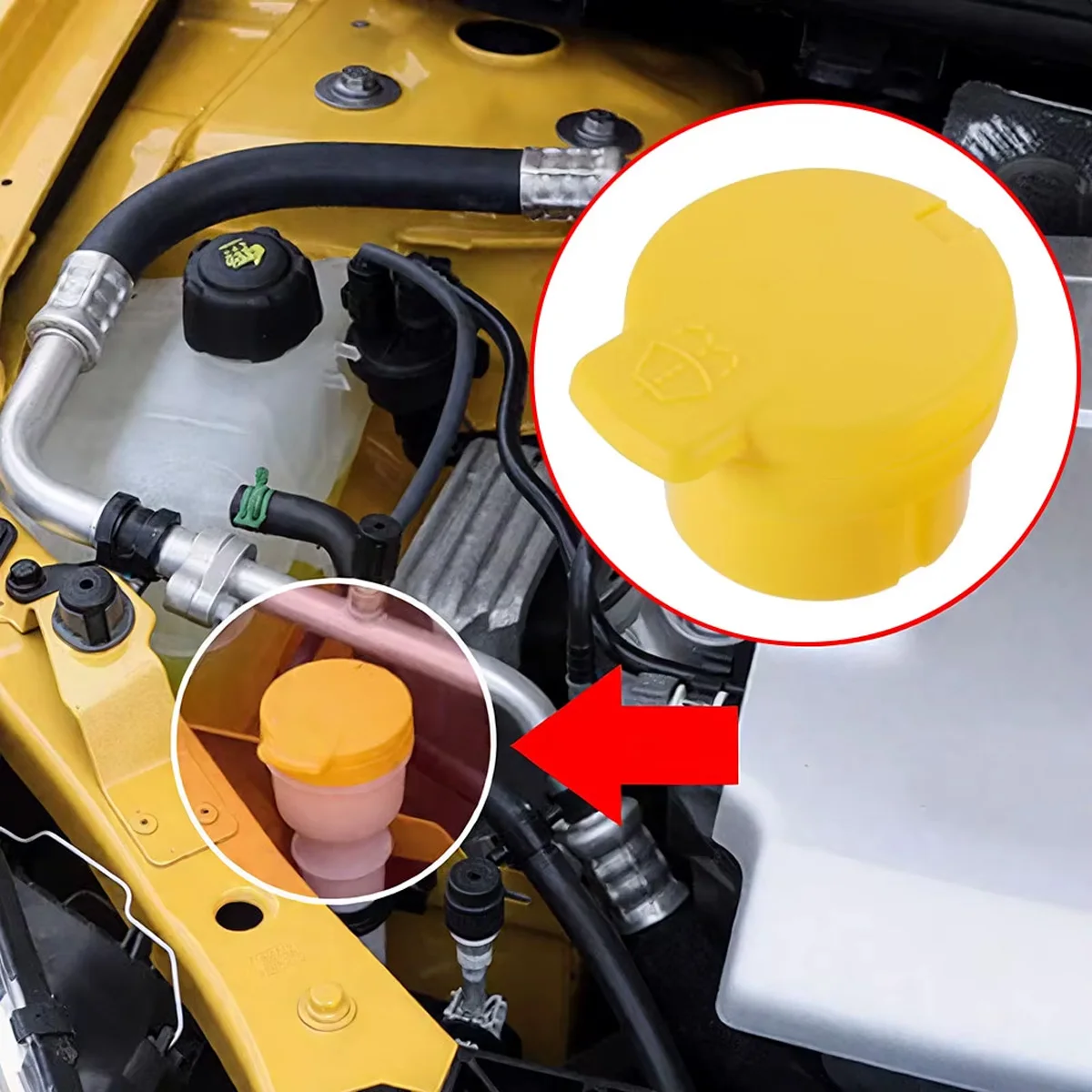 PINMOAP tapa depósito líquido limpiaparabrisas – Renault Clio MK4 - imagen 5