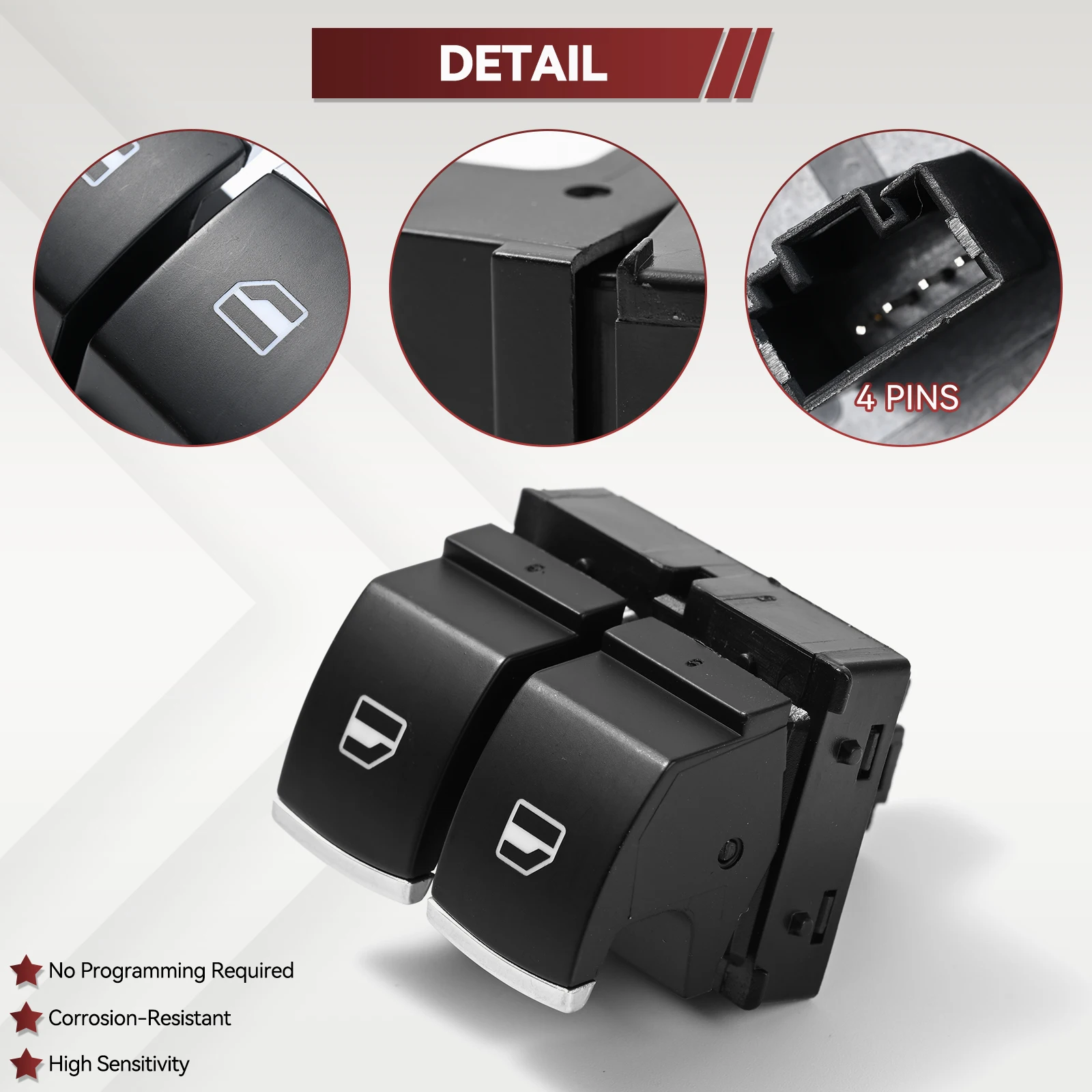 Interruptor compatible con varios modelos Volkswagen