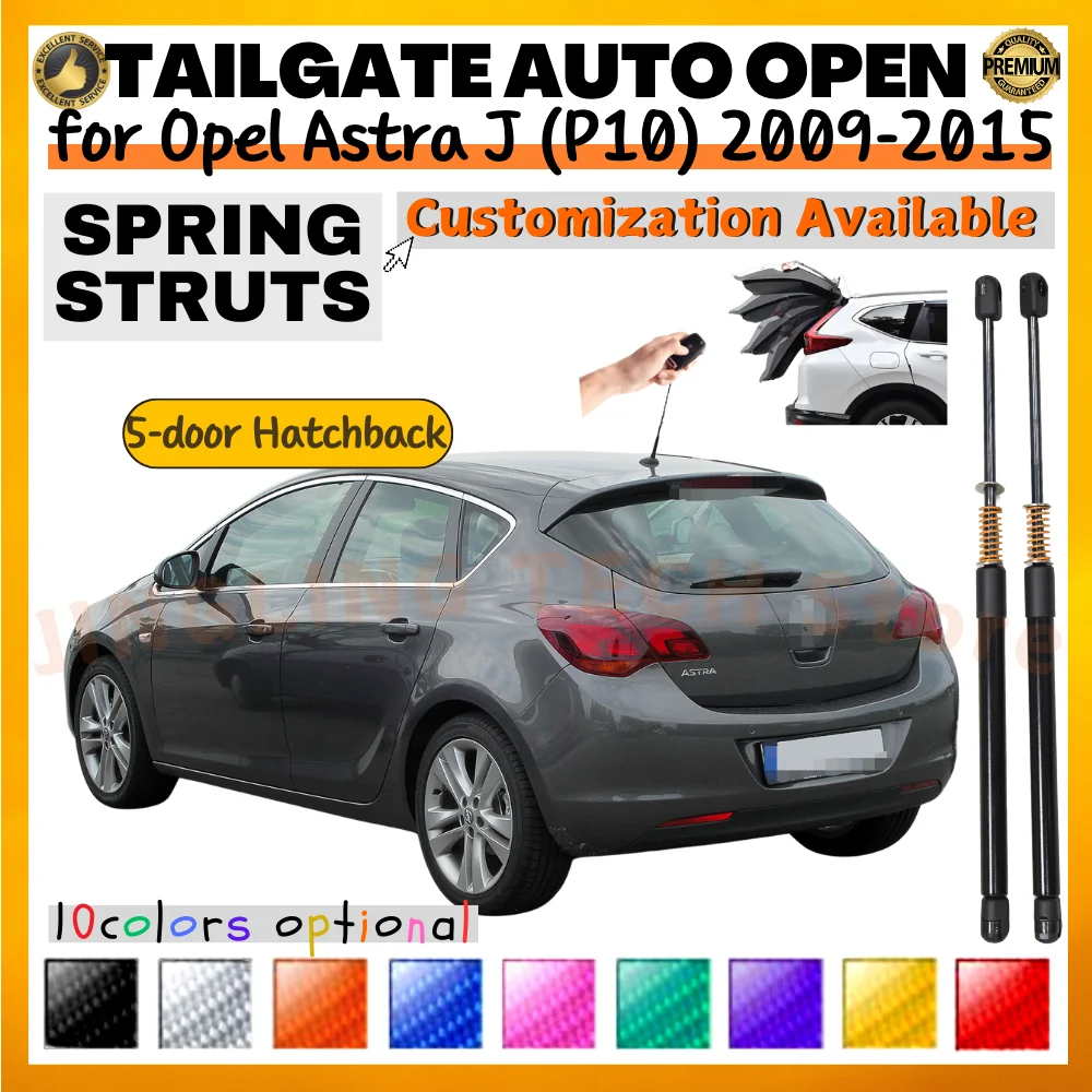 Puntón de maletero con resorte amortiguador – Opel Astra J 5 puertas