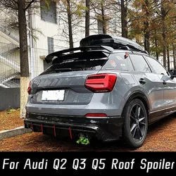 Alerón trasero universal para Audi Q2, Q3 y Q5 en ABS negro