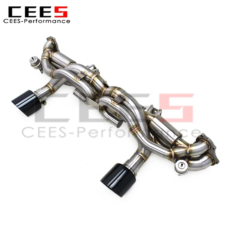 Sistema de escape catback Cees con válvula – Porsche 718 GT4 - imagen 3