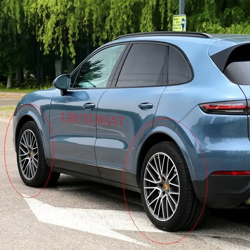 Protector de cejas para guardabarros de coche, tira embellecedora de arco de rueda, alta calidad, 4 piezas, para Porsche Cayenne 2018, 2019, 2020 - imagen 3