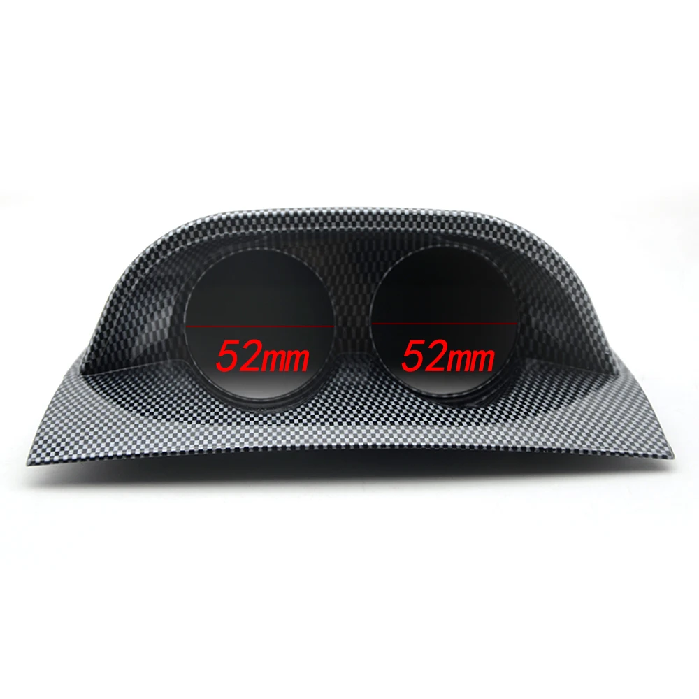 Soporte montaje salpicadero 52mm doble triple calibre universal negro - imagen 4