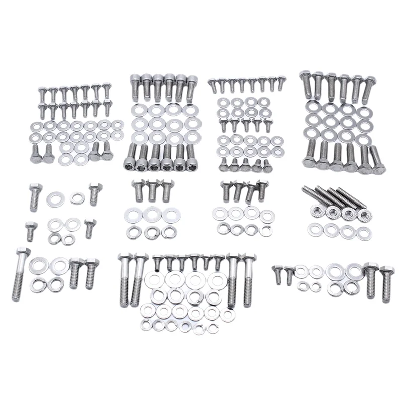 Kit de tornillos de motor Chevy SBC hexagonales inoxidables 265-400 - imagen 4