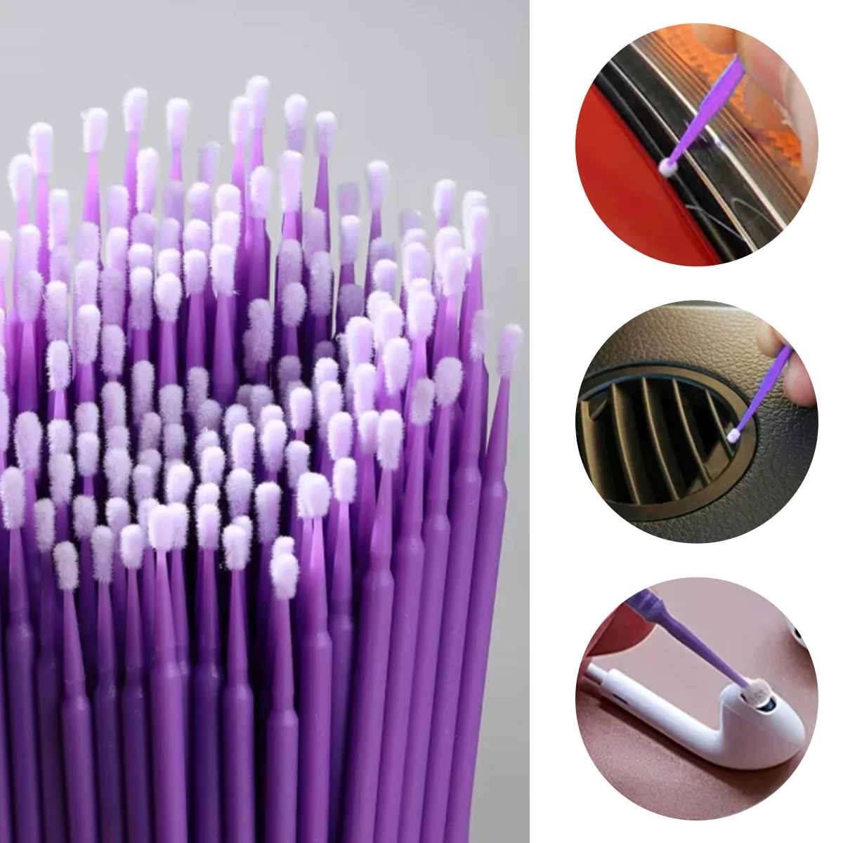 Kit de limpieza para coche con esponjas, toallas y cepillos - imagen 5
