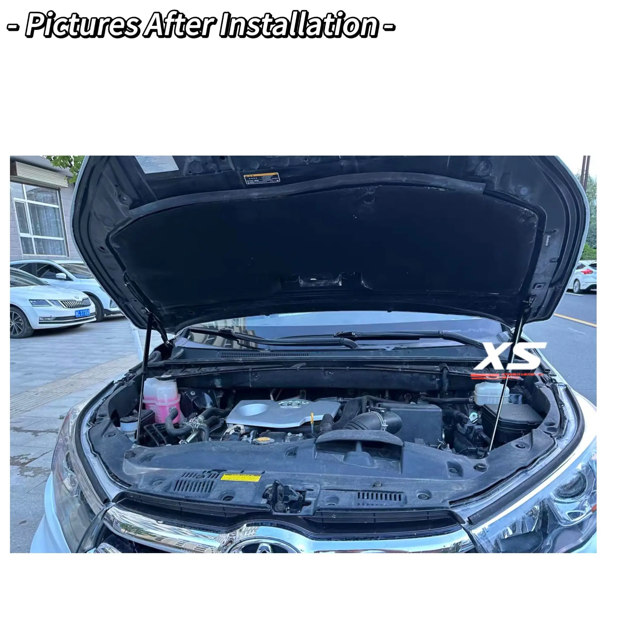 Capó Toyota Highlander XU50 con amortiguadores gas 2014-2019 - imagen 3