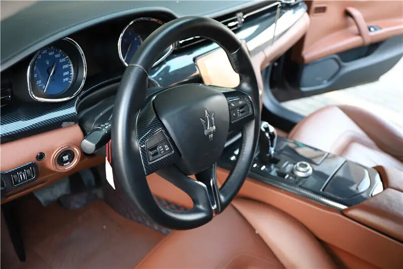 Embellecedor consola central carbono ABS Maserati Quattroporte 2014-2021 - imagen 4