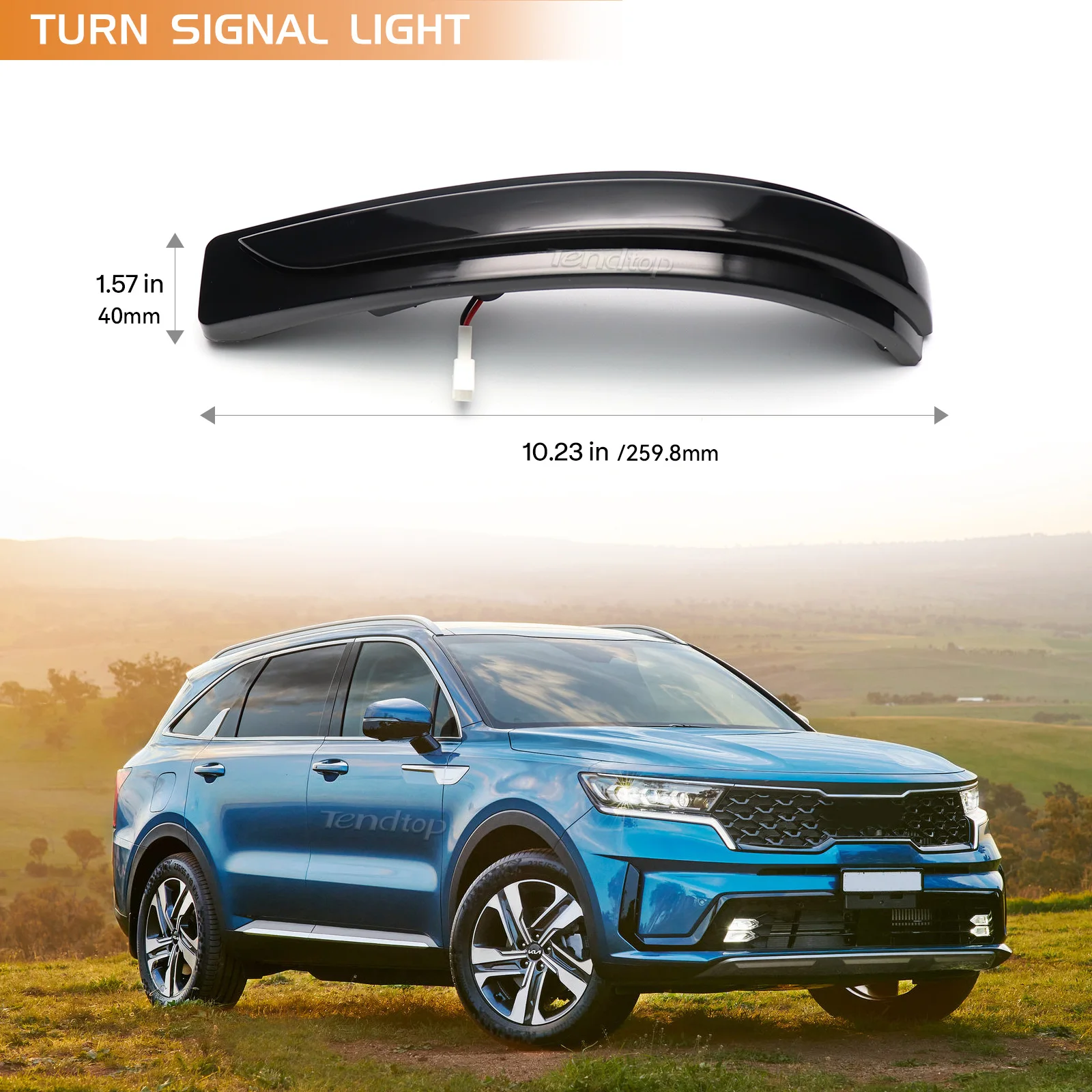 Luz LED secuencial intermitente espejo retrovisor Kia Sorento 2016-2020 - imagen 2