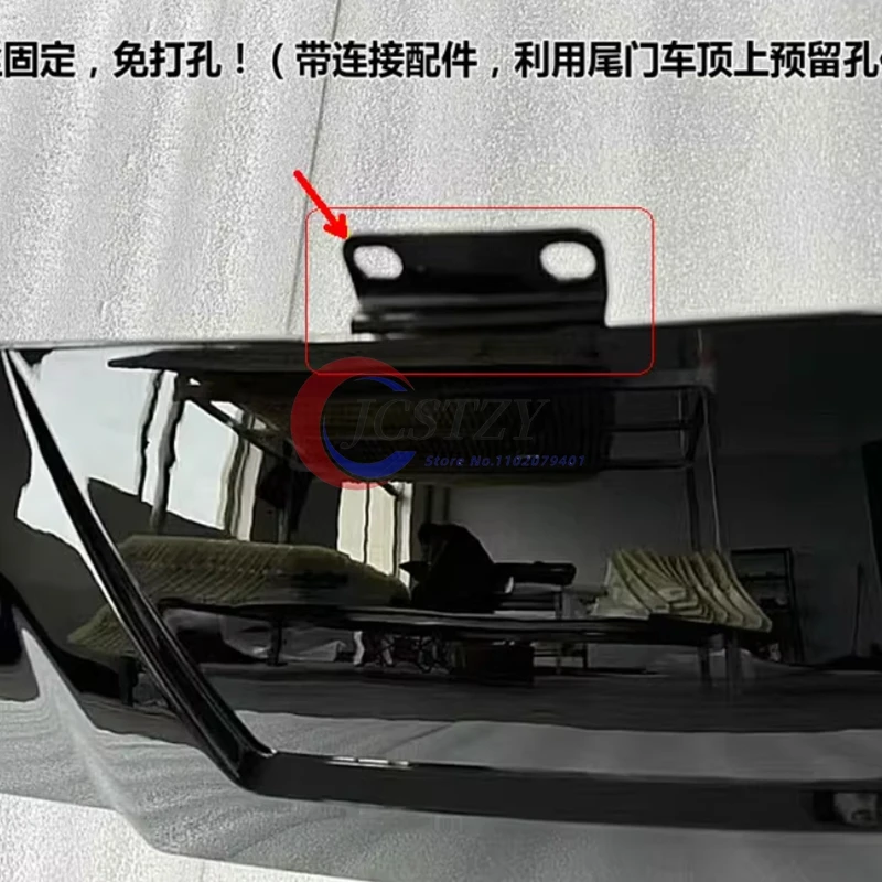 For Mercedes Benz V Class Vito V260 V260L Rear Trunk Spoiler Wing Lip Black LED with light 2016-2023 - imagen 4