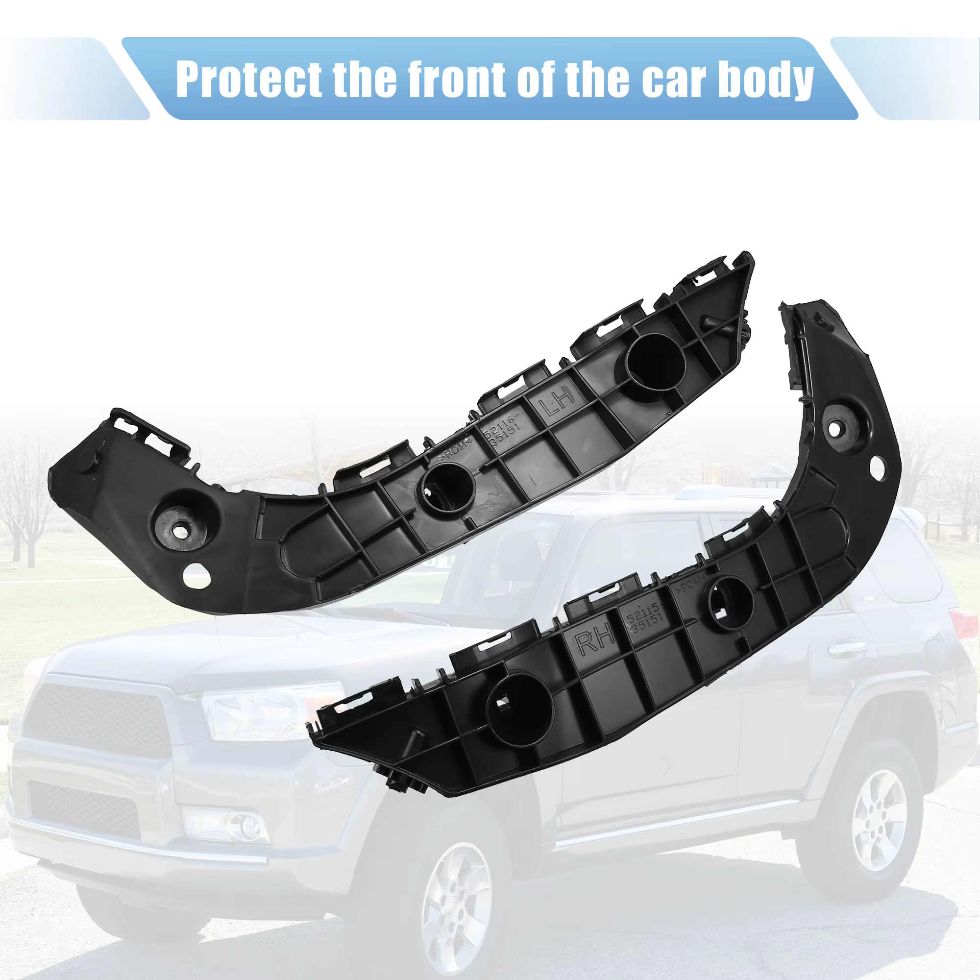 Soportes del parachoques delantero para Toyota 4Runner 2010-2022 - imagen 5