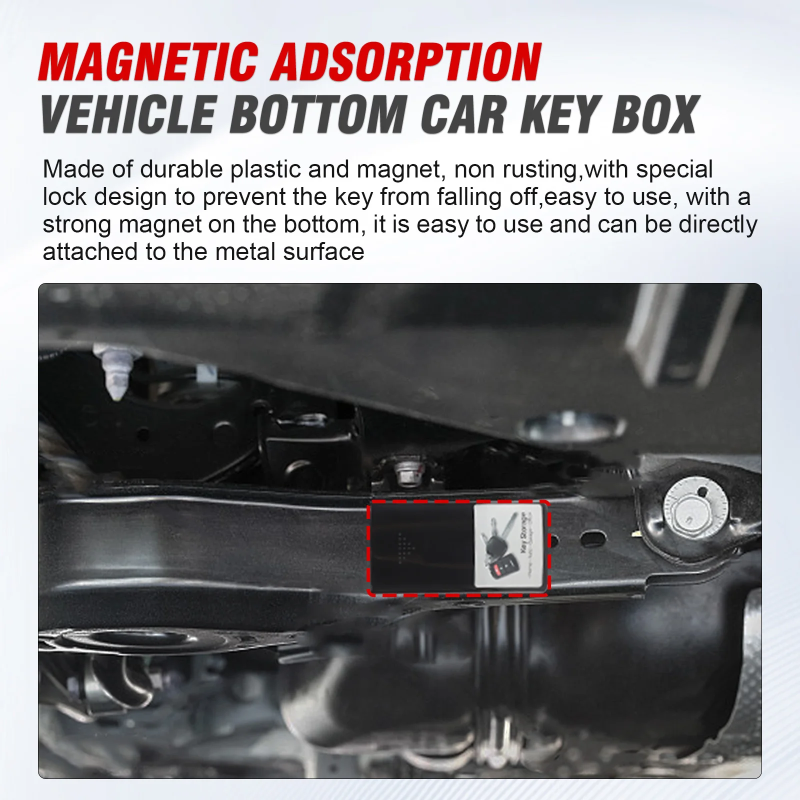 Caja magnética para llaves de coche impermeable y oculta - imagen 2