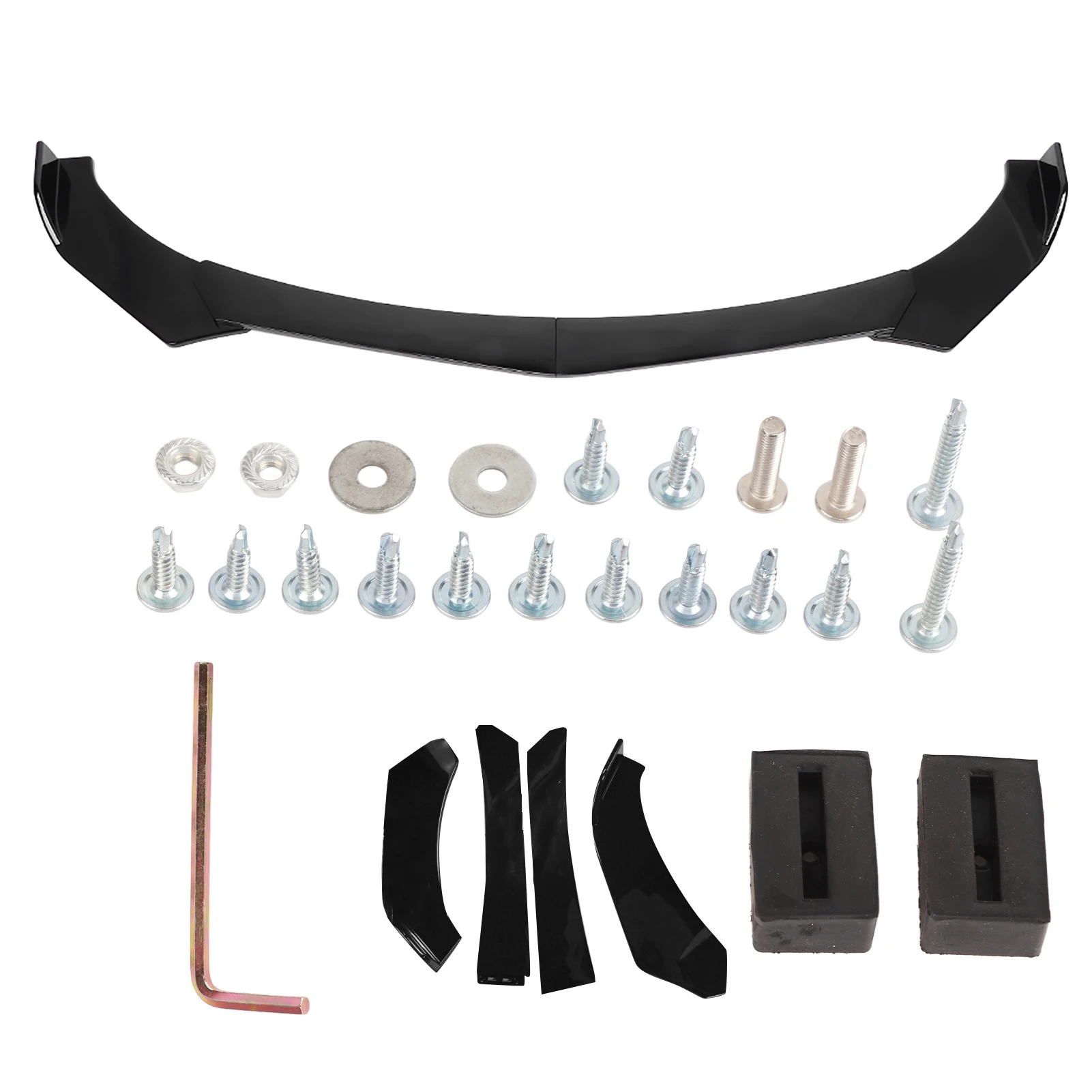 Kit carrocería Mitsubishi Lancer: parachoques, splitter y alerón negro - imagen 2