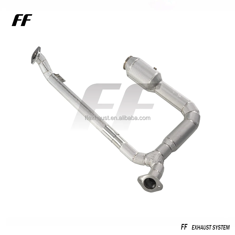 Tubo de escape de rendimiento para Porsche 718 Cayman /Boxster 2.0T 2.5T con tubo de bajada de protección térmica - imagen 4