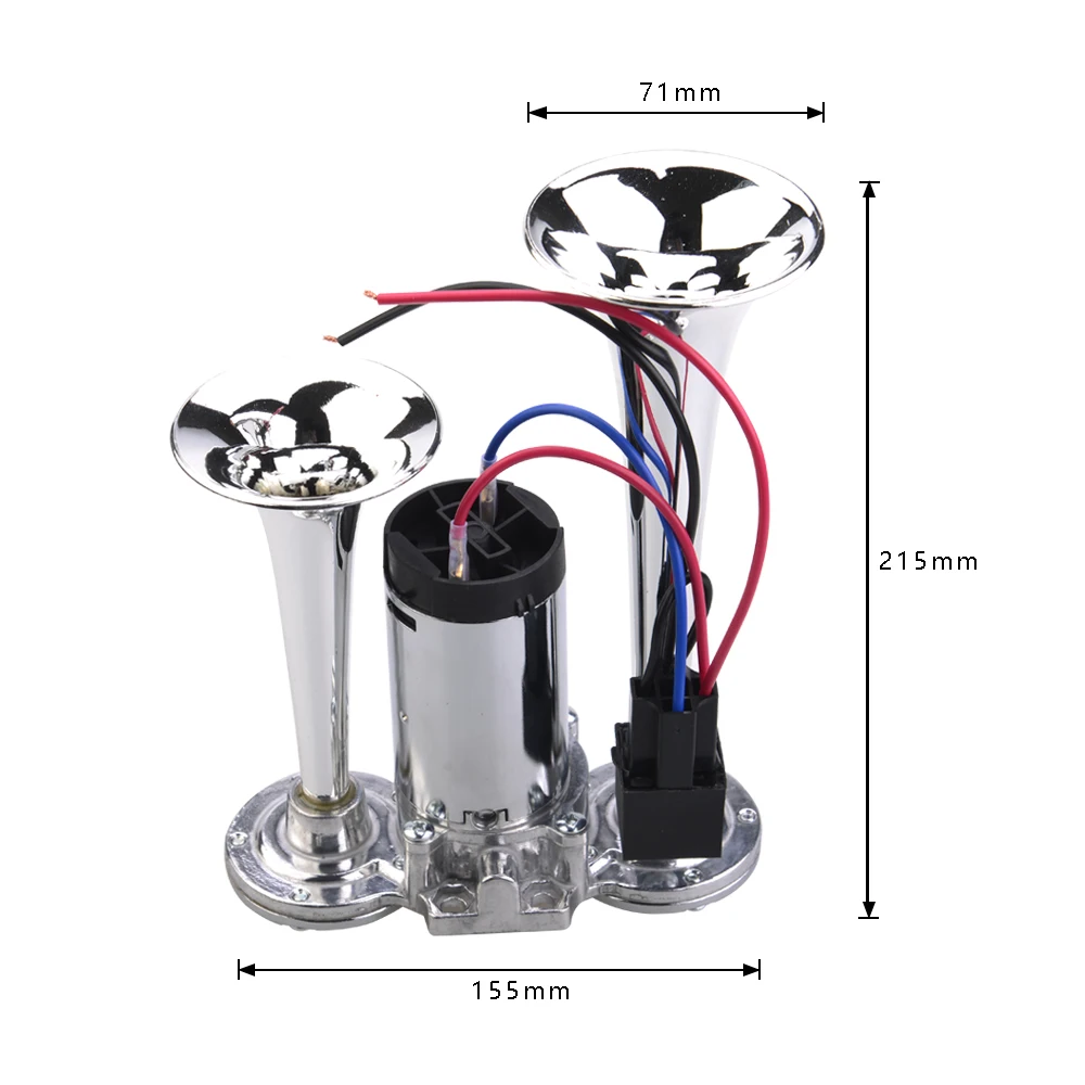 Kit de bocina de aire de doble tono para coche, camión y barco - imagen 4