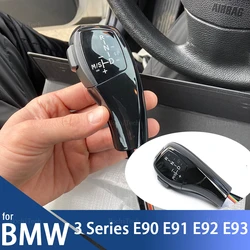 Pomo palanca cambios LED fibra carbono BMW Serie 3 E90 E91 E92 E93