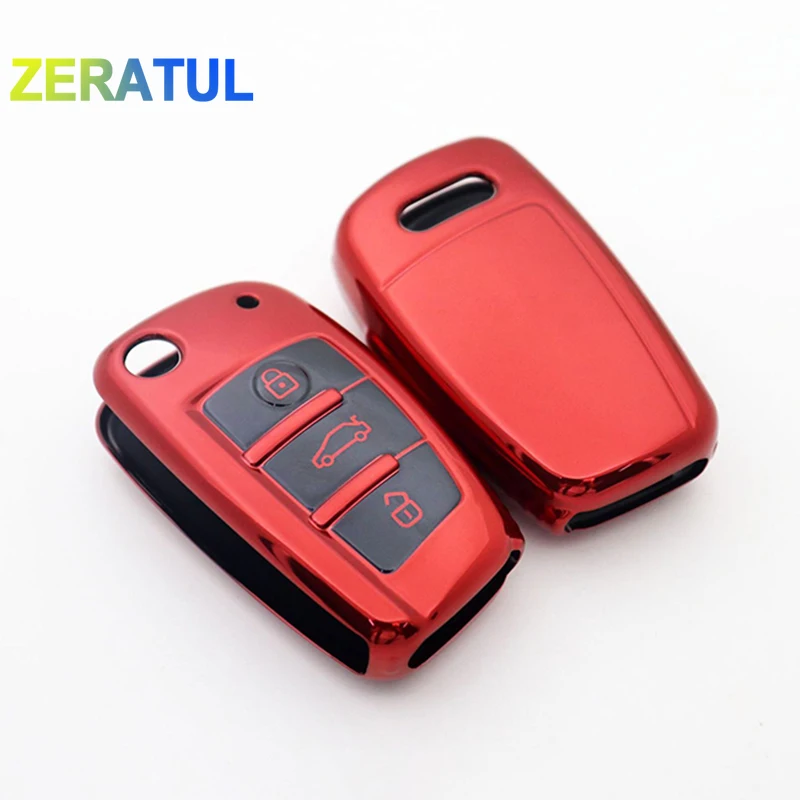 Funda TPU para llave Audi con tapa - A3/A4/A6/TT/Q3/Q7 para coche