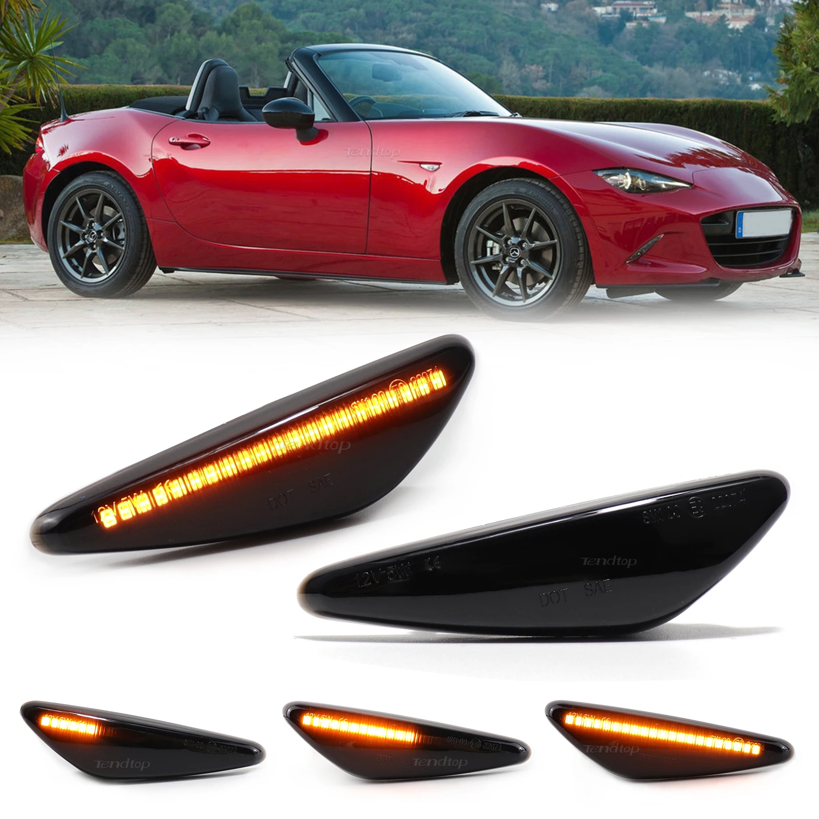 Intermitentes dinámicos laterales para Mazda MX-5, RX-8, 6 GH y 5