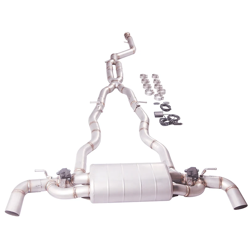 【Producto personalizado】 Para 2019-2024 BMW M840 G14 G15 G16 B58 Catback 304 silenciador de sistema de escape ajustable de acero inoxidable