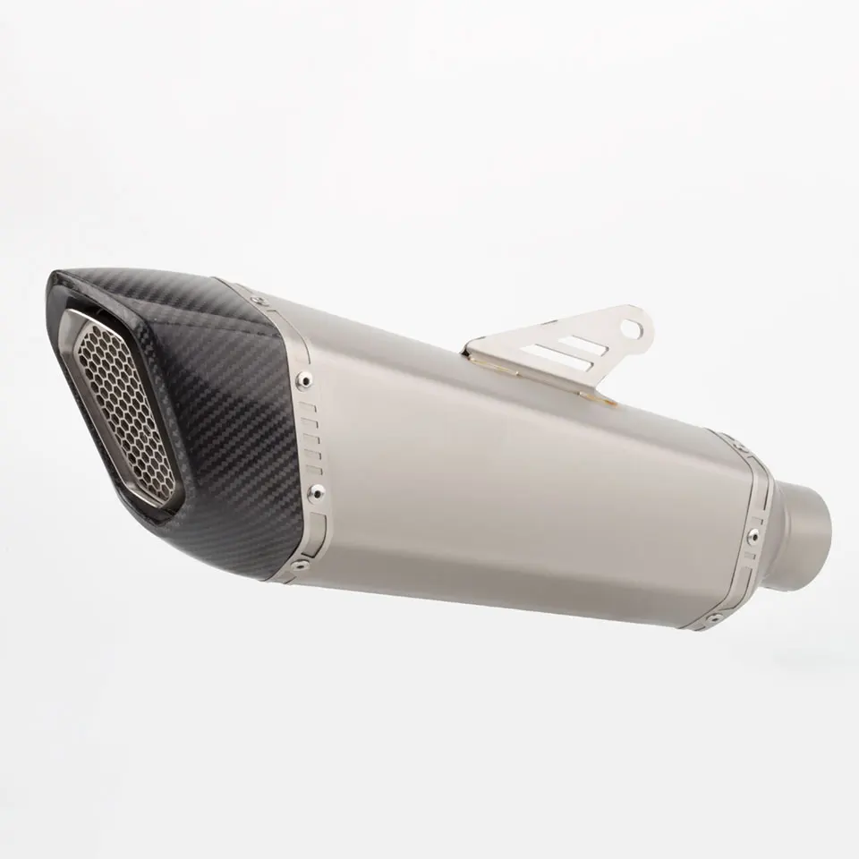 Silencioso universal de fibra de carbono 36-51 mm para escape moto - imagen 2