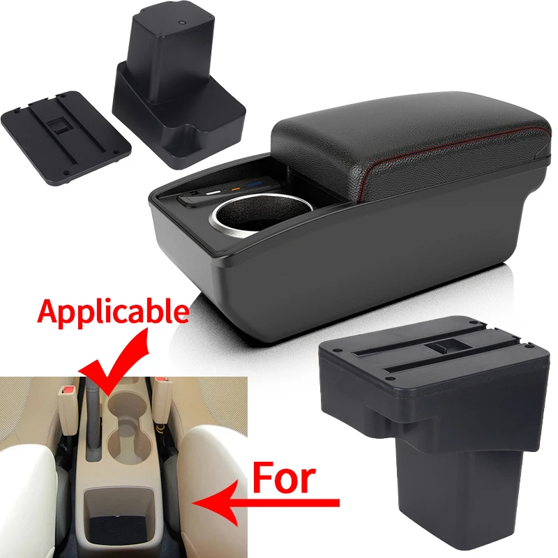 Reposabrazos central USB para Hyundai Accent RB 2011-2016 - imagen 2