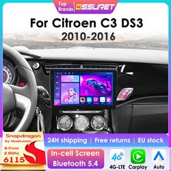 Autoradio 2DIN con CarPlay y cámara 360 para Citroën DS3 2010-2016