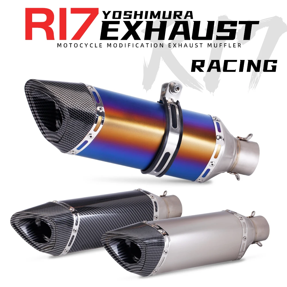 Silenciador escape carbono R11 51 mm universal acero inoxidable - imagen 2
