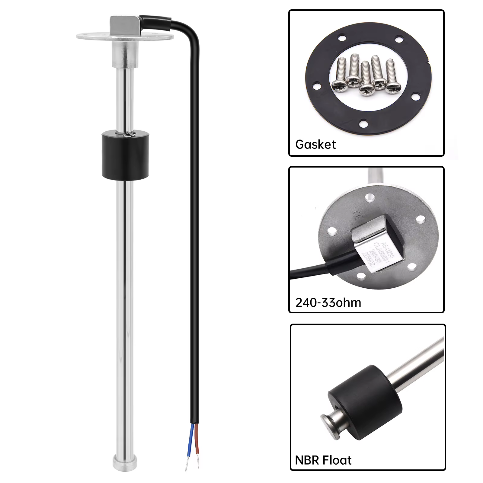 Sensor de nivel de agua y combustible MAIMEIMI para coche y barco