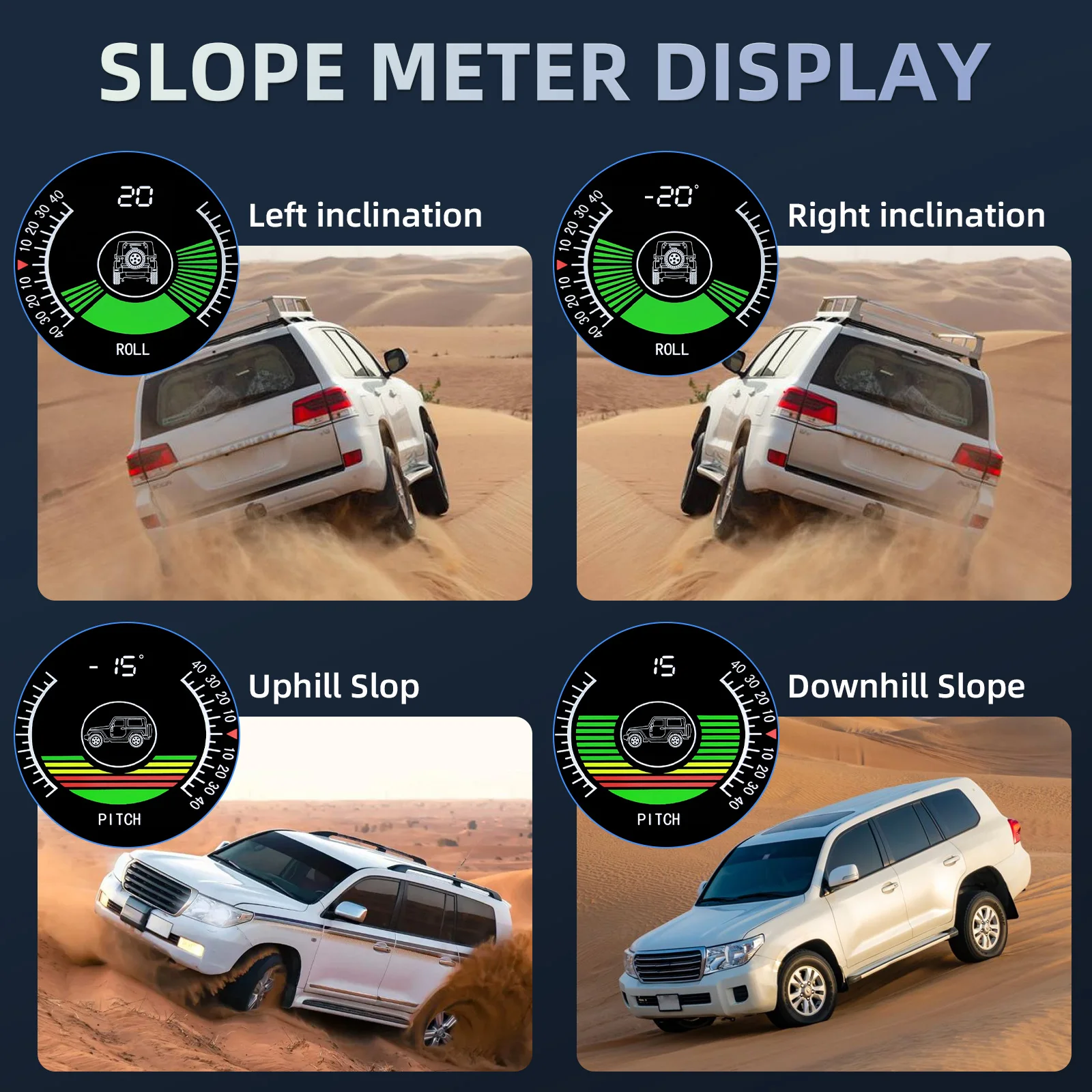 Velocímetro GPS M50 con inclinómetro digital para 4x4 y off-road - imagen 4