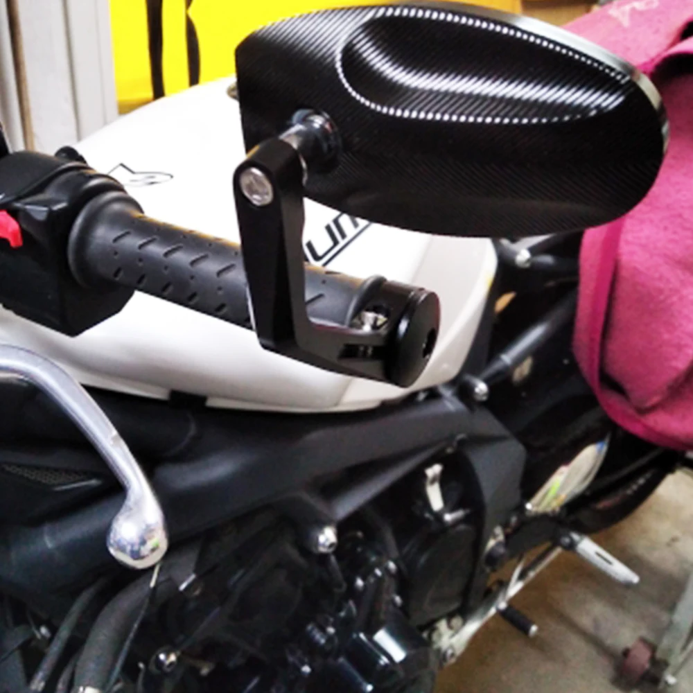 Retrovisores laterales CNC Triumph Speed Triple Street 675 1050 negro - imagen 2