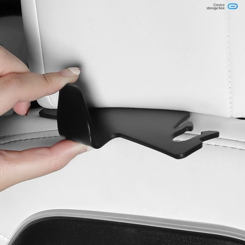 Gancho trasero para asiento de coche Tesla Model 3 Y 2023, bolsa para reposacabezas, organizador, soporte para colgar, almacenamiento, accesorios de Interior de coche - imagen 3