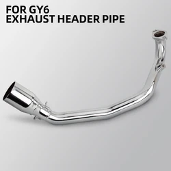 Tubo de escape acero inoxidable Yamaha Zuma GY6 125-200cc