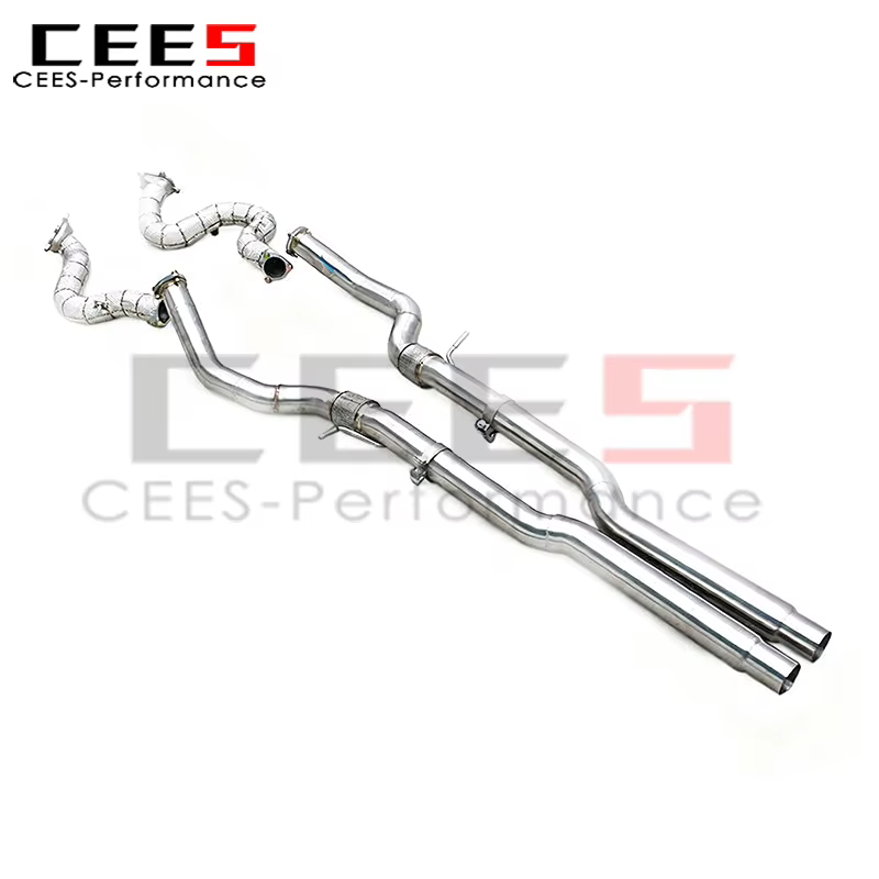 Tubo de bajada CEES de acero inoxidable – Audi S8 D4 4.0 TFSI - imagen 2